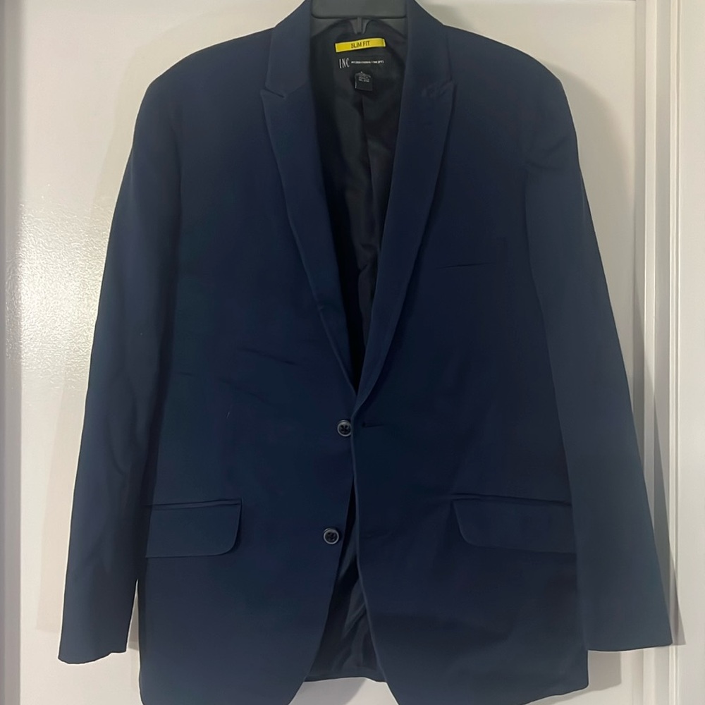 Navy INC slim fit blazer